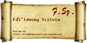 Földessy Szilvia névjegykártya